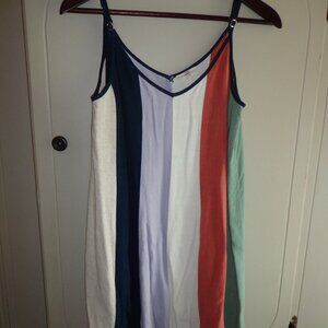 enthro Sundress S V-Neck Adjustable Shoulder Straps Multicolored